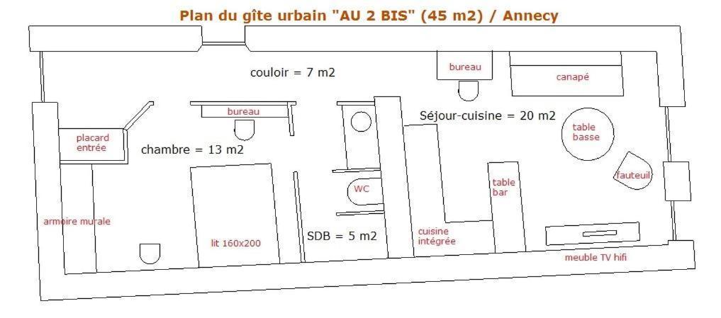 Gite Urbain Au 2Bis - Annecy Kültér fotó